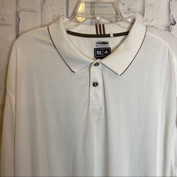 Adidas climate control off-white polo 2XL - Picture 2 of 10